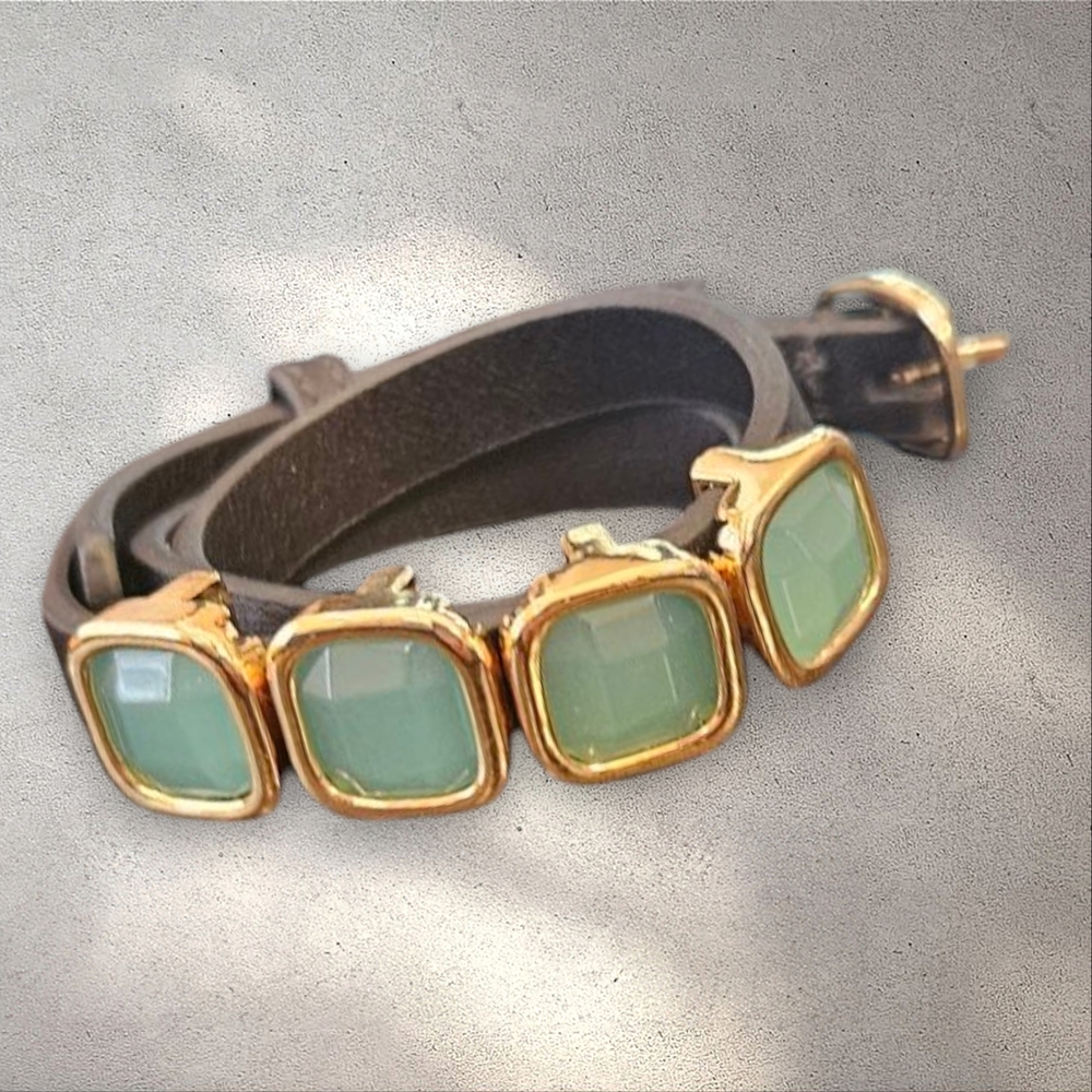 Chalcedony Wrap Bracelet